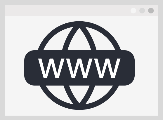 Das Produktfoto für das Webdesign-Produkt zeigt ein schwarz-weißes Design mit einem großen „WWW“ in der Mitte.