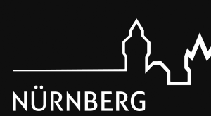 Kundenlogo Stadt Nürnberg Das Kundenlogo der Stadt Nürnberg in Schwarz-Weiß.